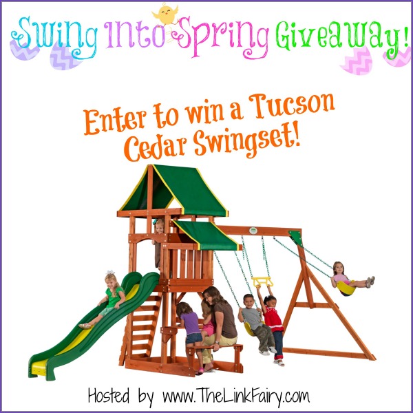 Tucson Cedar Wooden Swing Set Giveaway Motherhood Defined