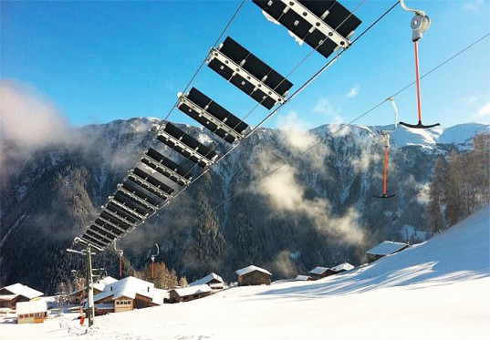 solar powered ski lift