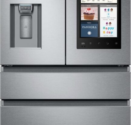 Samsung Prep for the Holidays: Samsung Family Hub 2.0 22.2 Cu. Ft. 4-Door French Door Counter-Depth Refrigerator