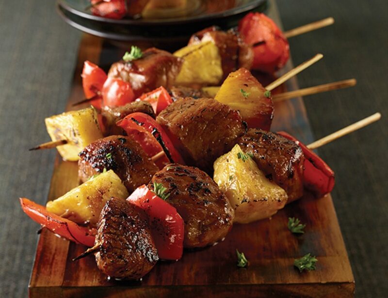 Pineapple Pork Kebabs Recipe