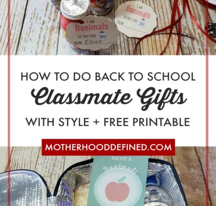 How to do Back to School Classmate Gifts with Style + Free Printables
