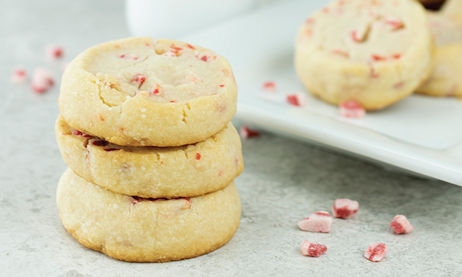 Just in time for the Holidays - Peppermint Shortbread Cookies