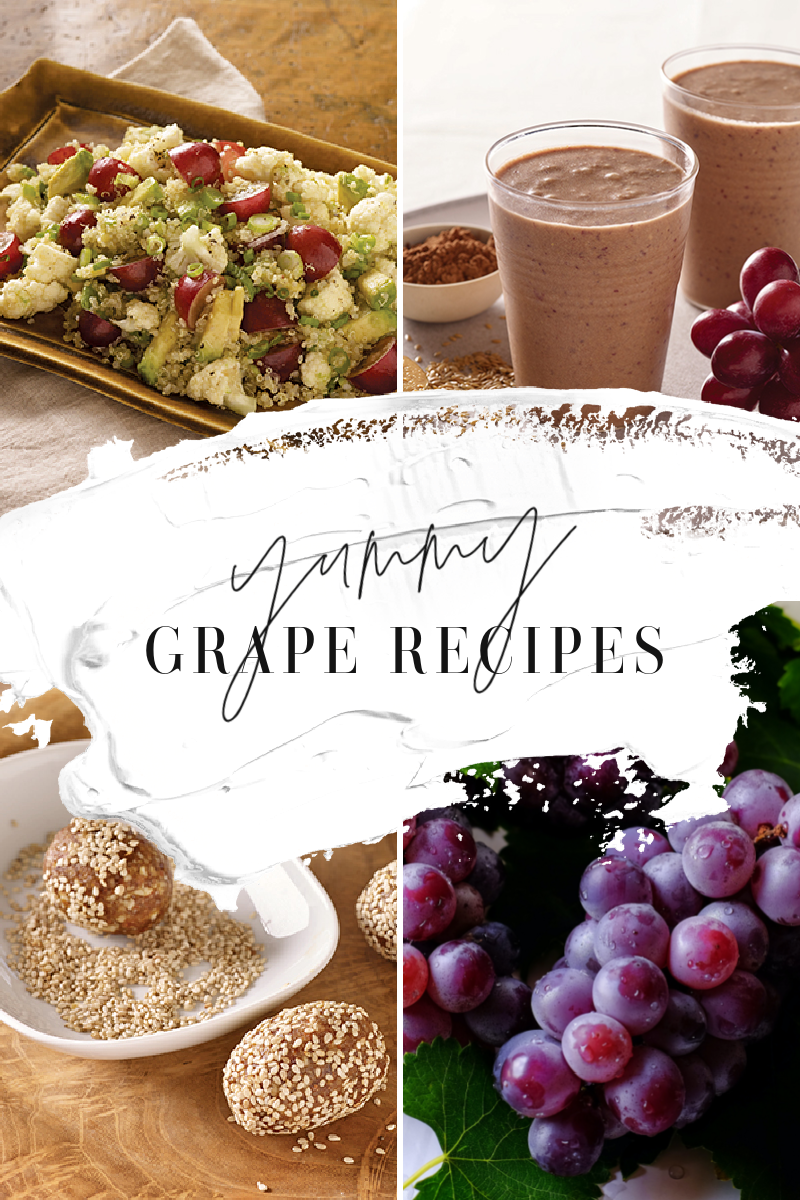 Grape Recipes: No-Bake Energy Bites, Smoothies and Salads