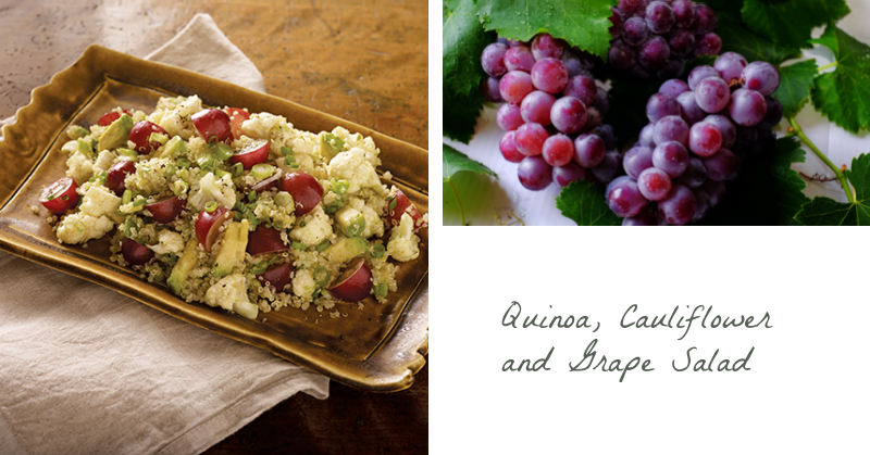 Quinoa, Cauliflower and Grape Salad