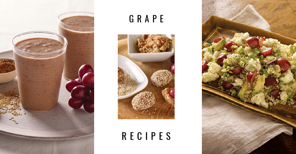 Grape Recipes: No-Bake Energy Bites, Smoothies and Salads