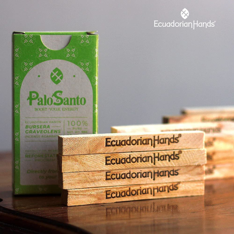 EcuadorianHands Sustainable Harvested Palo Santo Incense Sticks for Smudging