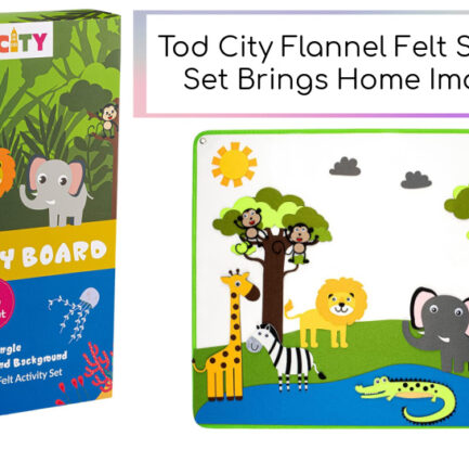 Tod City Flannel Felt Story Board Set Brings Home Imagination